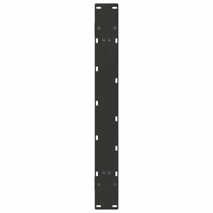 Gambe per tavolo da pranzo a forma di A 2 pz nere 100x(72-73) cm in acciaio