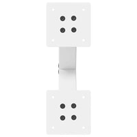 vidaXL Gambe per Tavolino da Caffè a Forma di X 2 pz Bianche 30x(30-31) cm Acciaio