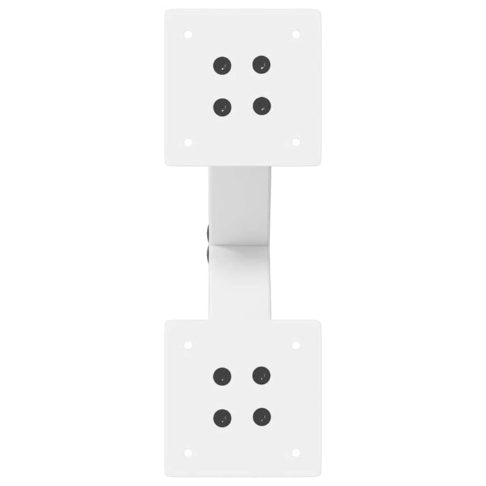 Gambe per Tavolino da Caff¨¨ a Forma di X 2 pz-Gambe per mobili Bianche 30x(30-31) cm Acciaio