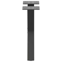 Gambe Tavolino Caffè a X 2 pz Antracite 30x(30-31)cm in Acciaio 4012870