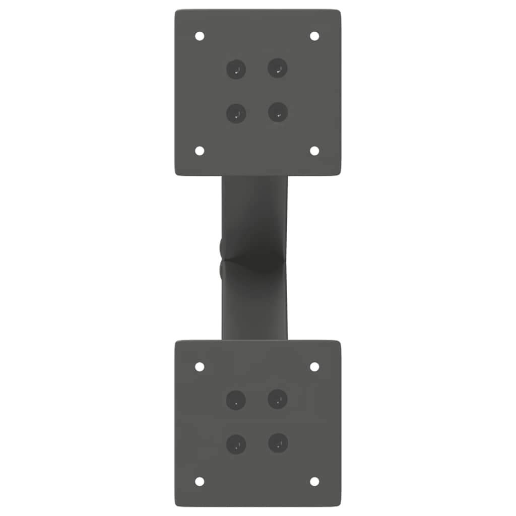 Gambe Tavolino Caffè a X 2 pz Antracite 30x(30-31)cm in Acciaio 4012870