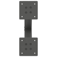 Gambe Tavolino Caffè a X 2 pz Antracite 30x(30-31)cm in Acciaio 4012870