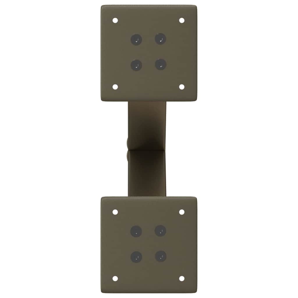 Gambe per Tavolino da Caffè a Forma di X 2 pz Acciaio Naturale 30x(30-31) cm Acciaio 4012871