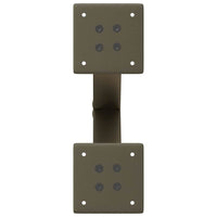 Gambe per Tavolino da Caffè a Forma di X 2 pz Acciaio Naturale 30x(30-31) cm Acciaio 4012871