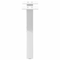 Gambe per Tavolino da Caff¨¨ a Forma di X 2 pz-Set di 2 Gamba per Tavolo Bianche 37x(30-31) cm Acciaio