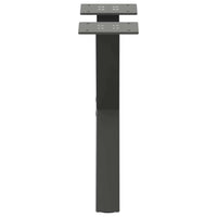 Gambe per Tavolino da Caff¨¨ a Forma di X 2 pz-Set di 2 Gamba per Tavolo Antracite 37x(30-31) cm Acciaio