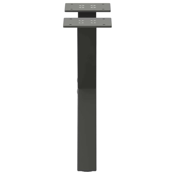 Gambe per Tavolino da Caffè a Forma di X 2 pz Antracite 37x(30-31) cm Acciaio 4012874