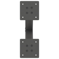 Gambe per Tavolino da Caffè a Forma di X 2 pz Antracite 37x(30-31) cm Acciaio 4012874