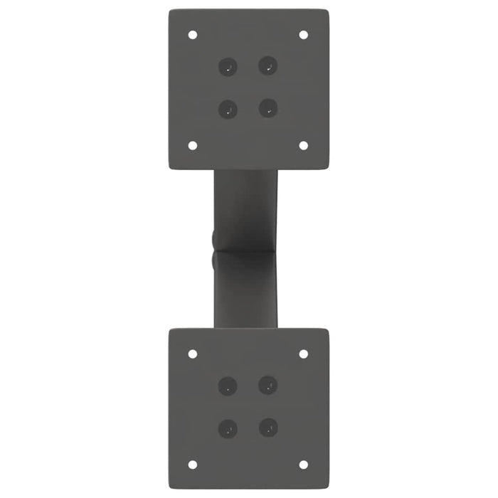 Gambe per Tavolino da Caffè a Forma di X 2 pz Antracite 37x(30-31) cm Acciaio 4012874