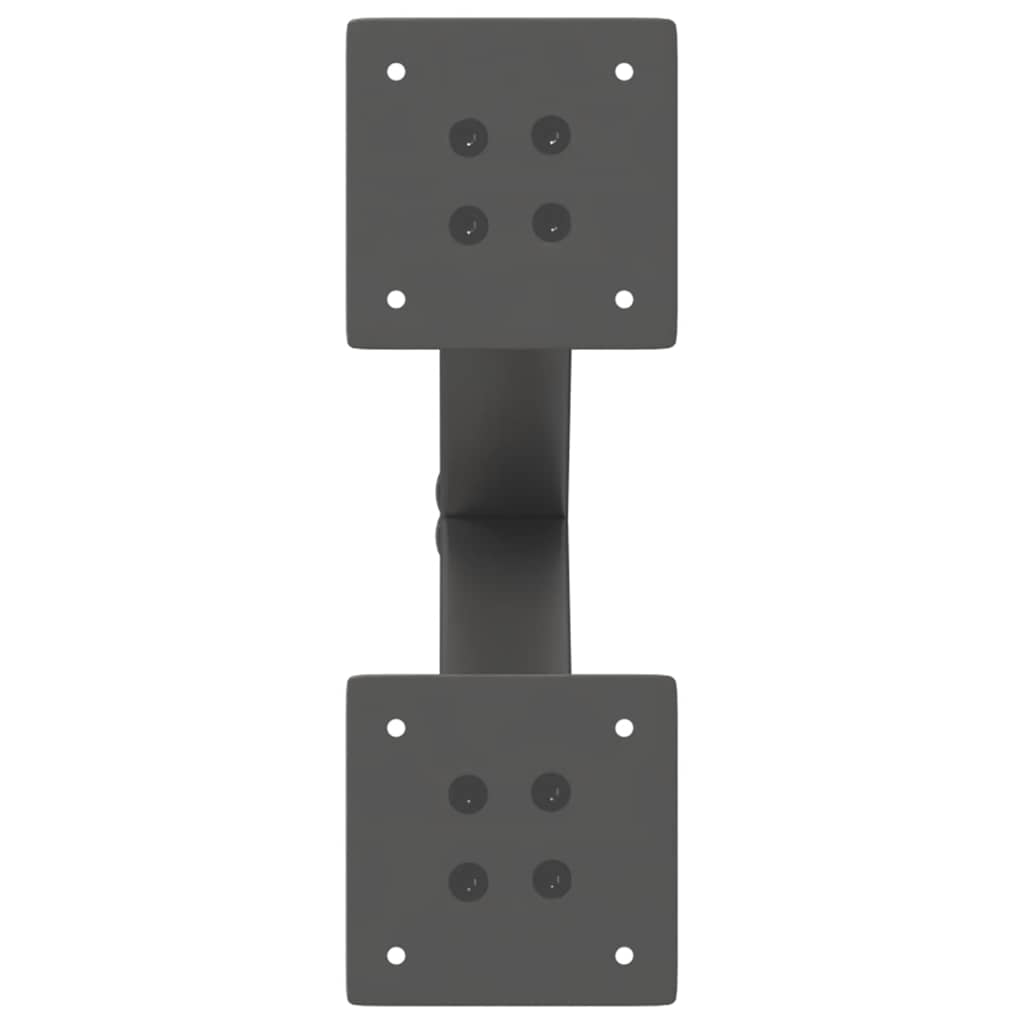 Gambe per Tavolino da Caff¨¨ a Forma di X 2 pz-Set di 2 Gamba per Tavolo Antracite 37x(30-31) cm Acciaio