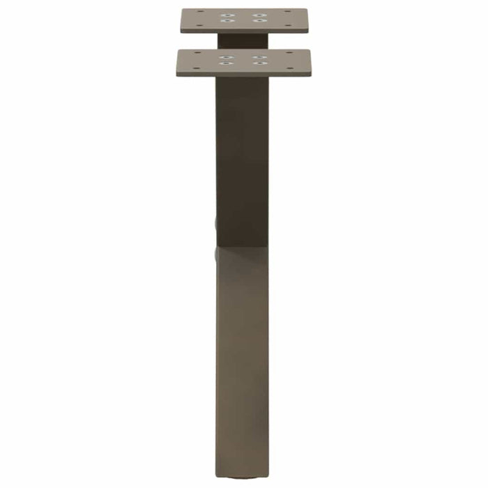 Gambe per Tavolino da Caff¨¨ a Forma di X 2 pz-Set di 2 Gamba per Tavolo Acciaio Naturale 37x(30-31) cm Acciaio