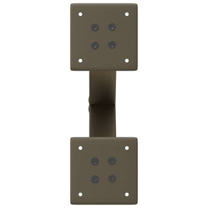 Gambe per Tavolino da Caff¨¨ a Forma di X 2 pz-Set di 2 Gamba per Tavolo Acciaio Naturale 37x(30-31) cm Acciaio