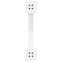 vidaXL Gambe per Tavolino da Caffè a X 2 pz Bianche 50x(30-31) cm Acciaio