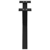 vidaXL Gambe per Tavolino da Caffè a Forma di X 2 pz Nere 60x(30-31) cm Acciaio