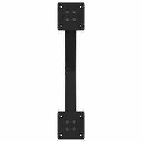 Gambe per Tavolino da Caff¨¨ a Forma di X 2 pz-Set di 2 Gamba per Tavolo Nere 60x(30-31) cm Acciaio 309862