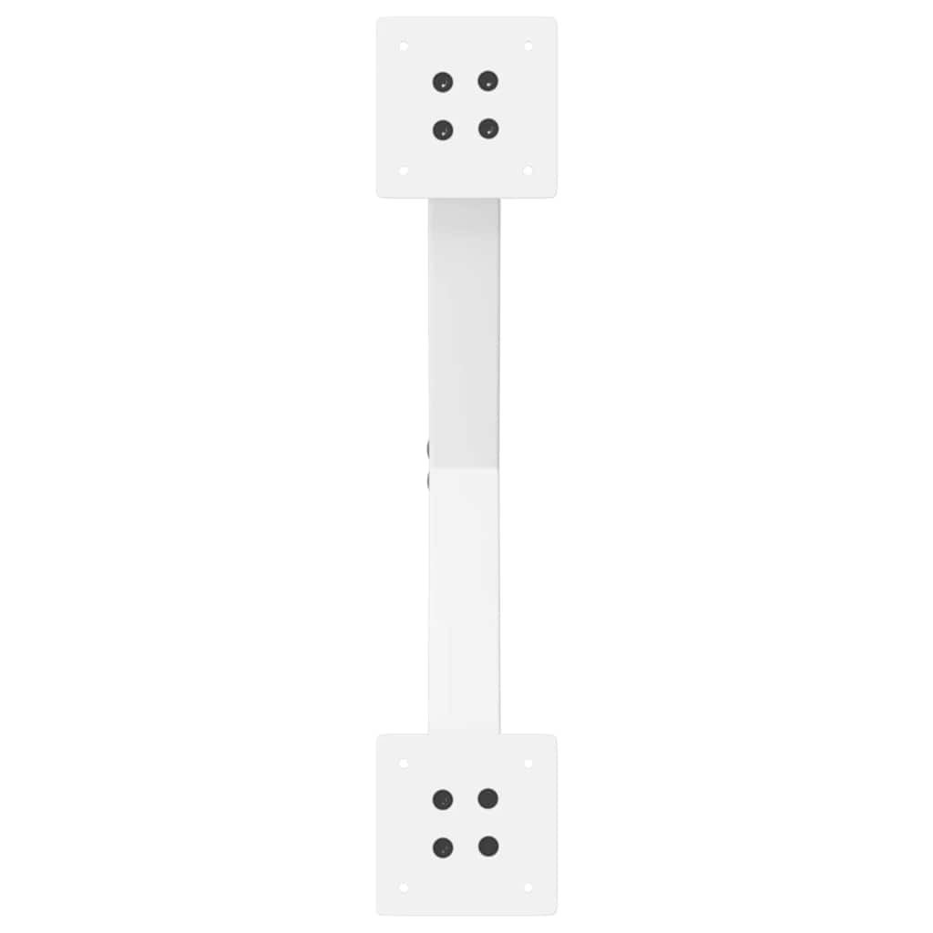 vidaXL Gambe per Tavolino da Caffè a Forma di X 2 pz Bianche 60x(30-31) cm Acciaio