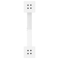 vidaXL Gambe per Tavolino da Caffè a Forma di X 2 pz Bianche 60x(30-31) cm Acciaio