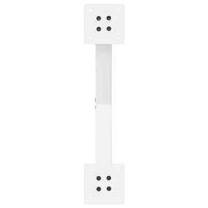 vidaXL Gambe per Tavolino da Caffè a Forma di X 2 pz Bianche 60x(30-31) cm Acciaio