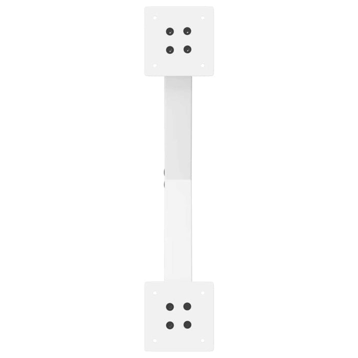 vidaXL Gambe per Tavolino da Caffè a Forma di X 2 pz Bianche 60x(30-31) cm Acciaio