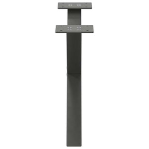 vidaXL Gambe per Tavolino da Caffè a Forma di X 2 pz Antracite 60x(30-31) cm Acciaio