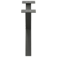 Gambe per Tavolino da Caffè a Forma di X 2 pz Antracite 60x(30-31) cm Acciaio 4012882