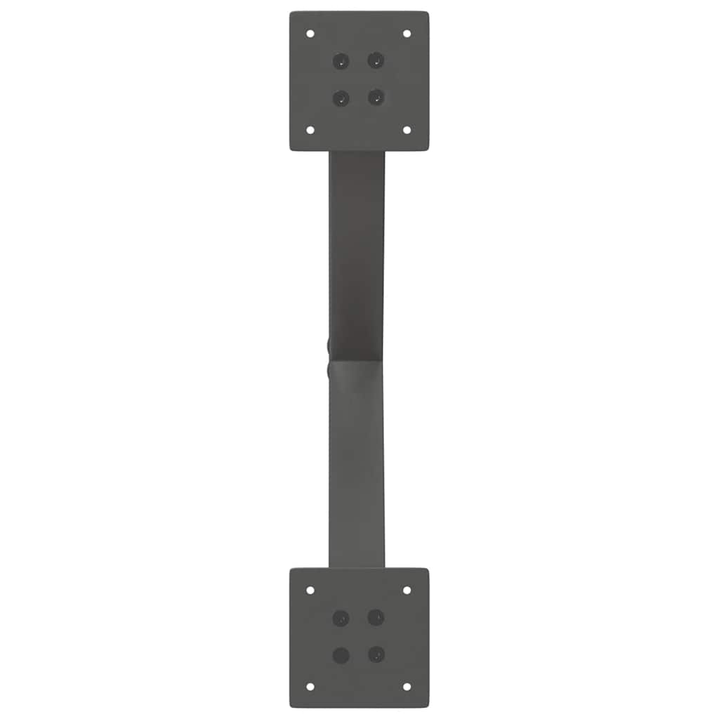 vidaXL Gambe per Tavolino da Caffè a Forma di X 2 pz Antracite 60x(30-31) cm Acciaio