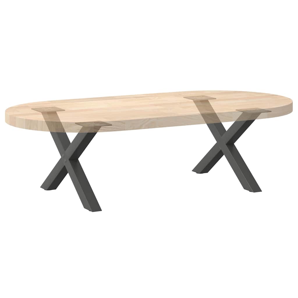 Gambe per Tavolino da Caffè a Forma di X 2 pz Antracite 60x(30-31) cm Acciaio 4012882