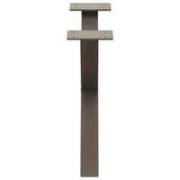 Gambe per Tavolino da Caff¨¨ a Forma di X 2 pz-Set di 2 Gamba per Tavolo Acciaio Naturale 60x(30-31) cm Acciaio 202047