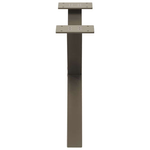 Gambe per Tavolino da Caff¨¨ a Forma di X 2 pz-Set di 2 Gamba per Tavolo Acciaio Naturale 60x(30-31) cm Acciaio 202047