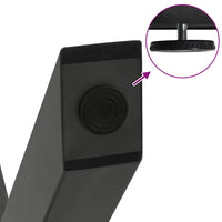 Gambe per Tavolino da Caffè a Forma di X 2 pz Antracite 70x(30-31) cm Acciaio 4012886