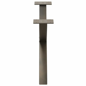 Gambe per Tavolino da Caff¨¨ a Forma di X 2 pz-Set di 2 Gamba per Tavolo Acciaio Naturale 70x(30-31) cm Acciaio 176835