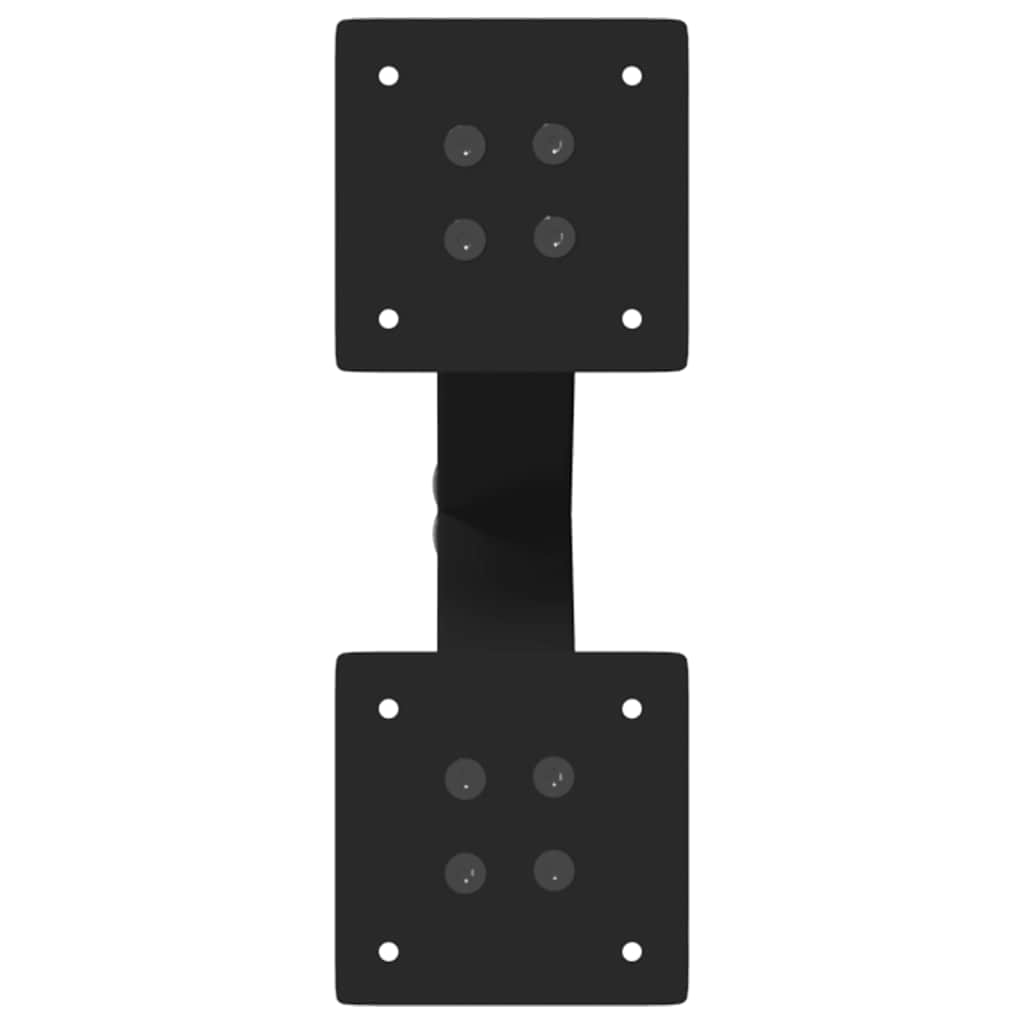 vidaXL Gambe per Tavolino da Caffè a Forma di X 2 pz Nere 28x(42-43) cm Acciaio