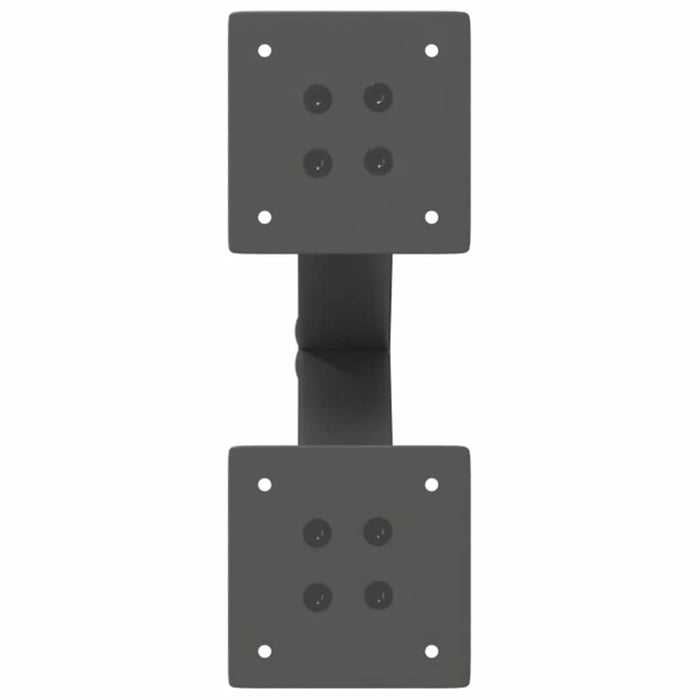 Gambe per Tavolino da Caffè a Forma di X 2 pz Antracite 28x(42-43) cm Acciaio