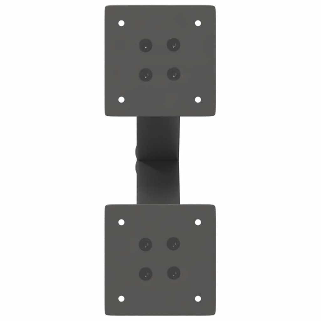 Gambe per Tavolino da Caff¨¨ a Forma di X 2 pz-Set di 2 Gamba per Tavolo Antracite 28x(42-43) cm Acciaio 232880