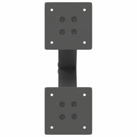 Gambe per Tavolino da Caff¨¨ a Forma di X 2 pz-Set di 2 Gamba per Tavolo Antracite 28x(42-43) cm Acciaio 232880