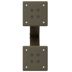 Gambe per Tavolino da Caffè a Forma di X 2 pz Acciaio Naturale 28x(42-43) cm Acciaio