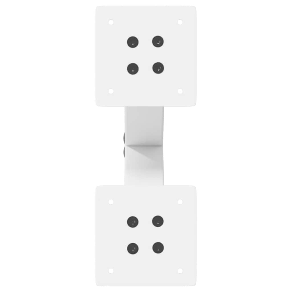 Gambe per Tavolino da Caffè a Forma di X 2 pz Bianche 38x(42-43) cm Acciaio 4012893