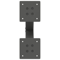 vidaXL Gambe per Tavolino da Caffè a Forma di X 2 pz Antracite 38x(42-43) cm Acciaio