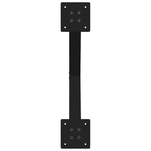 Gambe per Tavolino da Caffè a Forma di X 2 pz Nere 50x(42-43) cm Acciaio 4012896