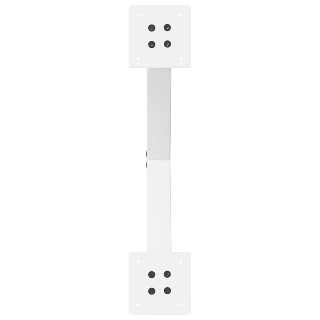 Gambe per Tavolino da Caff¨¨ a Forma di X 2 pz-Set di 2 Gamba per Tavolo Bianche 50x(42-43) cm Acciaio