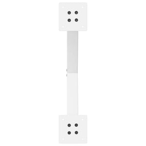 Gambe per Tavolino da Caff¨¨ a Forma di X 2 pz-Set di 2 Gamba per Tavolo Bianche 50x(42-43) cm Acciaio