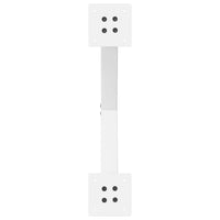 Gambe per Tavolino da Caffè a Forma di X 2 pz Bianche 50x(42-43) cm Acciaio 4012897