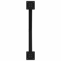 Gambe per Tavolino da Caffè a Forma di X 2 pz Nere 70x(42-43) cm Acciaio 4012904