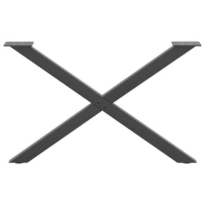 Gambe per Tavolino da Caffè a Forma di X 2 pz Antracite 70x(42-43) cm Acciaio 4012906