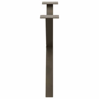 Gambe per Tavolino da Caff¨¨ a Forma di X 2 pz-Set di 2 Gamba per Tavolo Acciaio Naturale 70x(42-43) cm Acciaio 478498