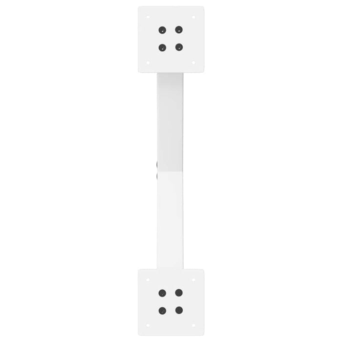 Gambe per tavolo da pranzo a forma di X 2 pz bianche 50x(72-73) cm in acciaio 4012909