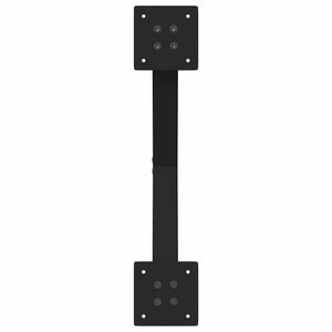 vidaXL Gambe per tavolo da pranzo a forma di X 2 pz nere 57x(72-73) cm in acciaio