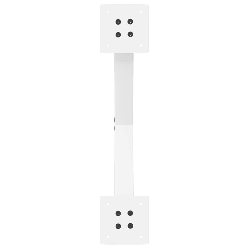 Gambe per tavolo da pranzo a forma di X 2 pz bianche 57x(72-73) cm in acciaio 4012913