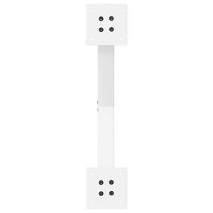 Gambe per tavolo da pranzo a forma di X 2 pz bianche 57x(72-73) cm in acciaio 4012913