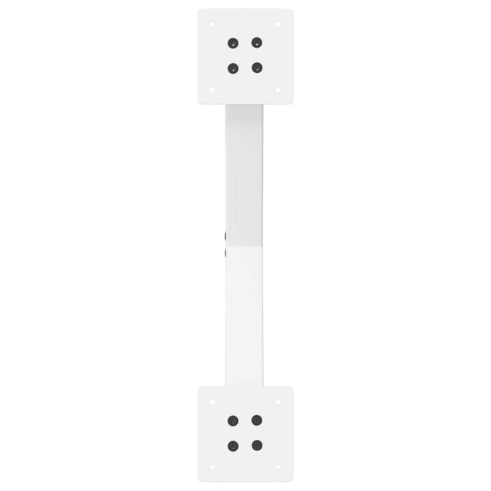 Gambe per tavolo da pranzo a forma di X 2 pz bianche 57x(72-73) cm in acciaio 4012913